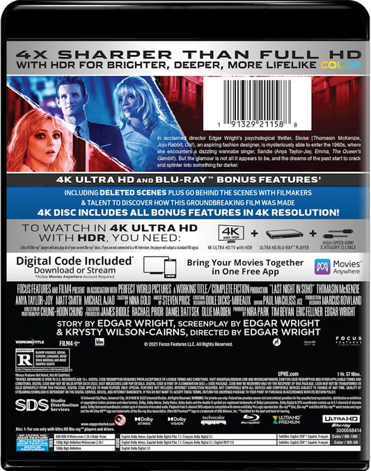 Last Night in Soho (4K UHD + Blu-ray)