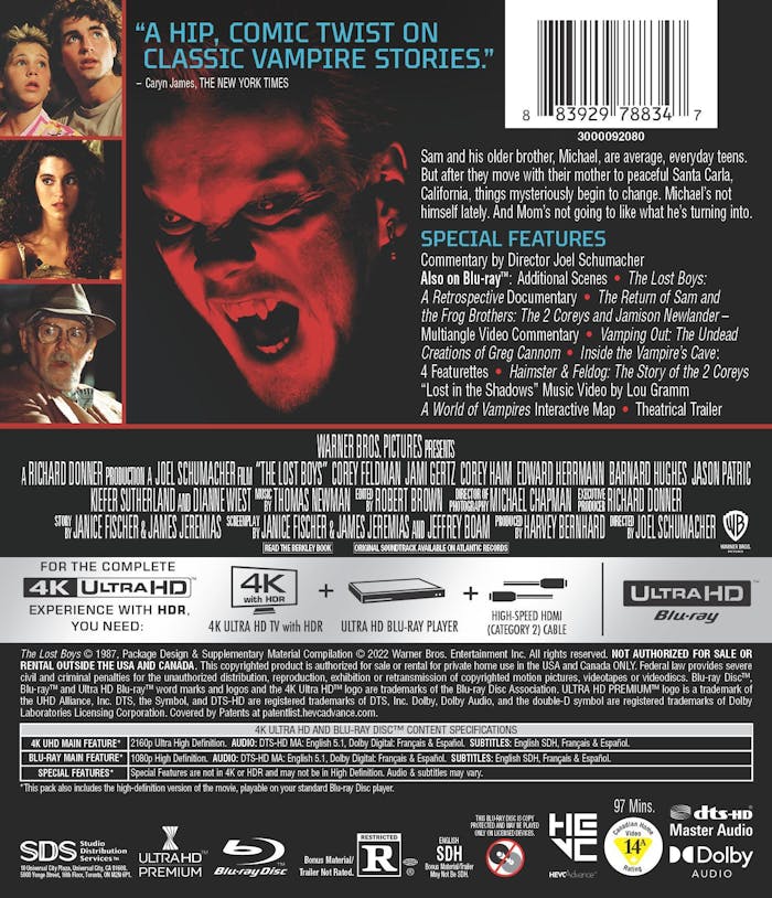 The Lost Boys (4K UHD + Blu-ray)