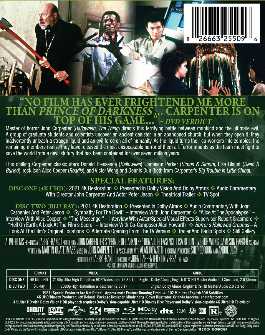 PRE-ORDER: Prince of Darkness Limited Edition Steelbook 4K UHD