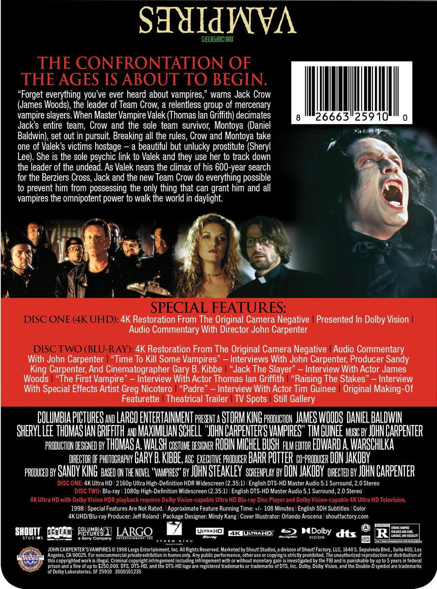 Vampires - Limited Edition 4K UHD Steelbook