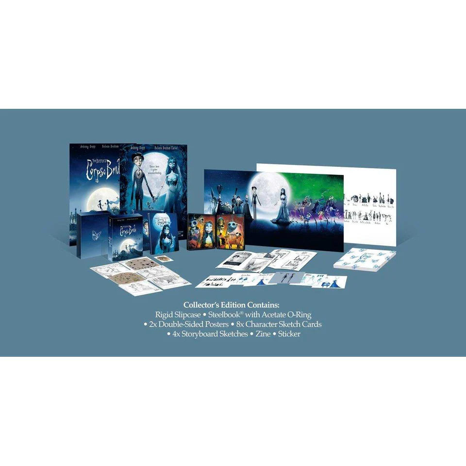 Corpse Bride Limited Collectors Edition Steelbook 4K Ultra HD + Blu-Ray (Region Free) (UK) Pre-Order