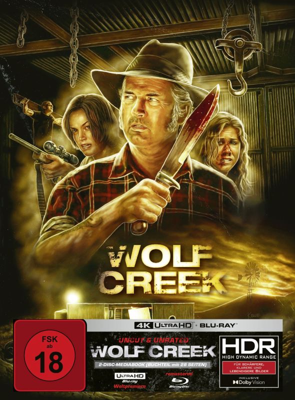 Wolf Creek - 2-Disc Mediabook E (4K Ultra HD Blu-ray + Blu-ray Region B) (Import/Turbine)