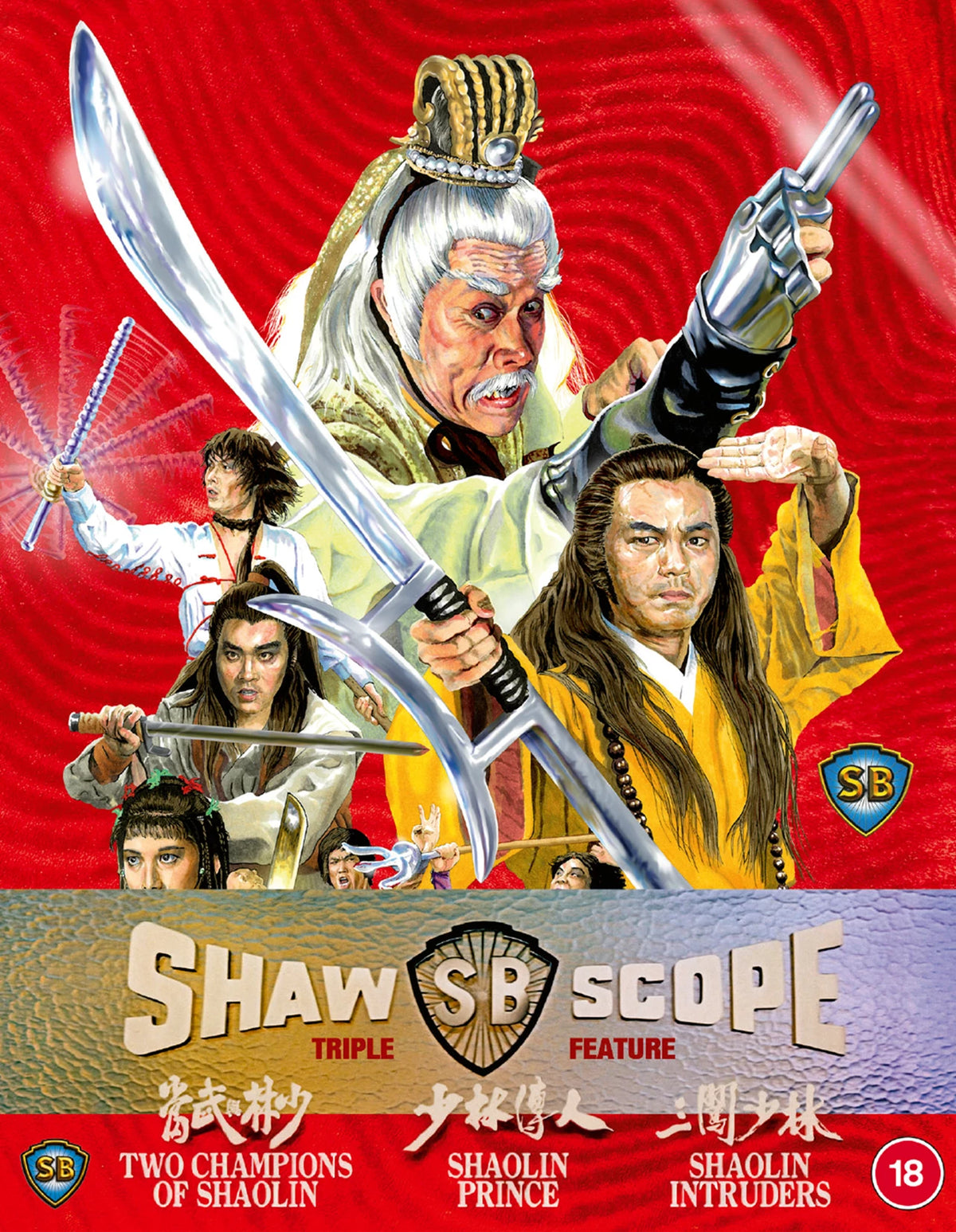 Shawscope Triple Feature- Two Champions Of Shaolin / Shaolin Prince / Shaolin Intruders Blu-Ray (Region B)