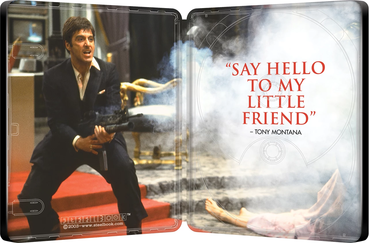 Scarface (1983) Limited Edition Steelbook 4K Ultra HD + Blu-Ray (UK) Region Free Pre-Order