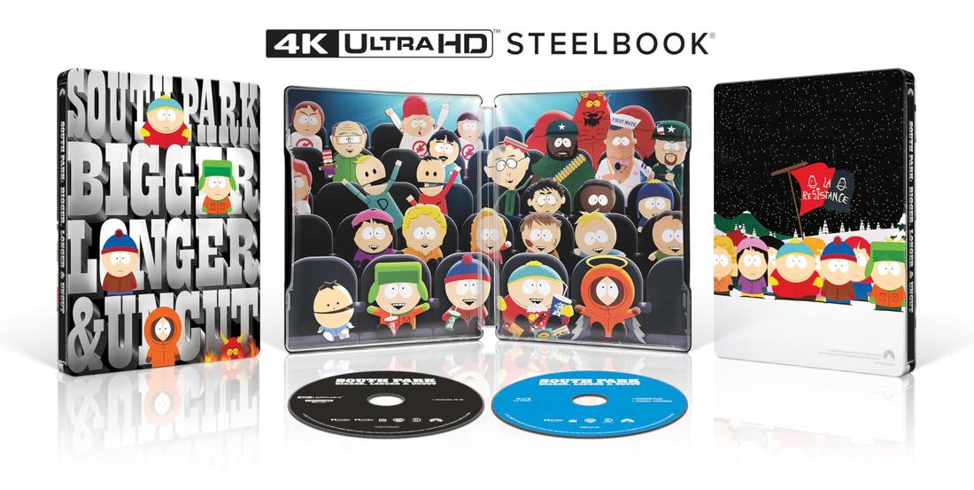 South Park: Bigger, Longer & Uncut Limited Edition Steelbook 4K UHD + Blu-Ray + Digital