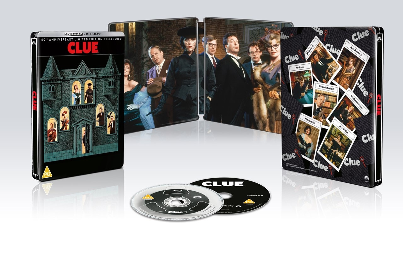 PRE-ORDER: Clue Limited Edition Steelbook (UK) 4K Ultra HD + Blu-Ray