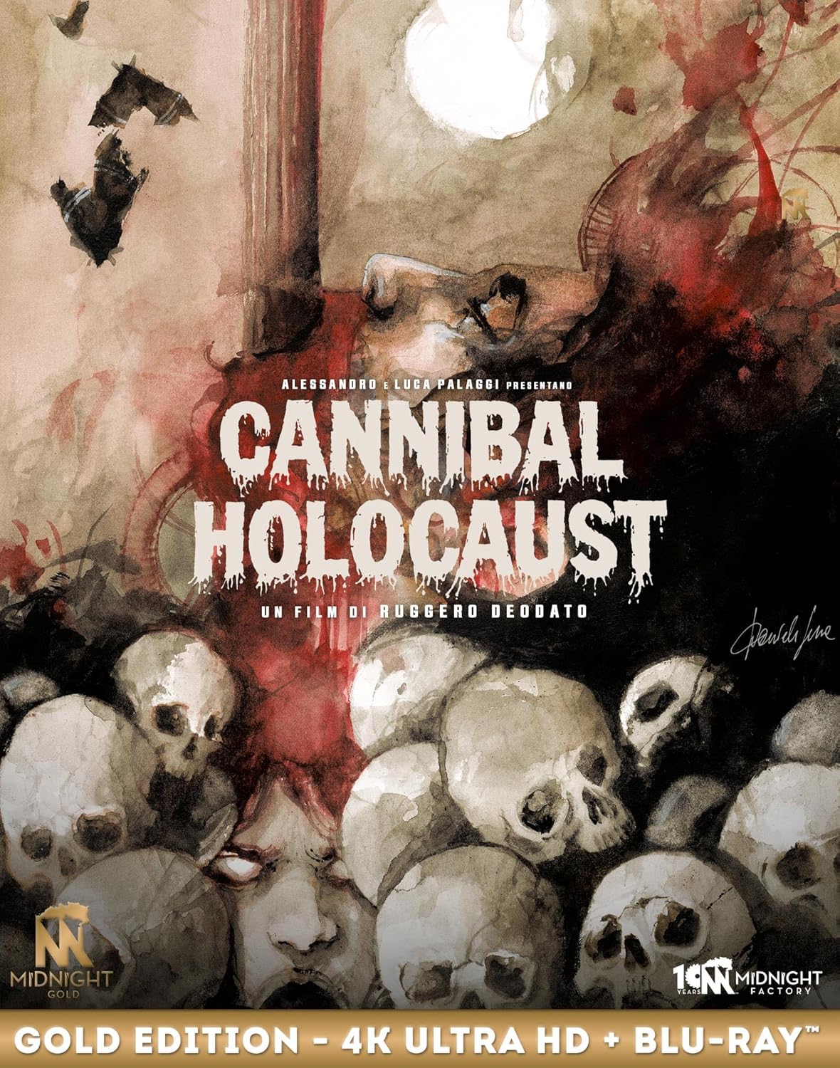 Cannibal Holocaust (1980) Gold Edition 4K UHD + Blu-Ray/Region B (Import/Midnight Factory) (Italy)