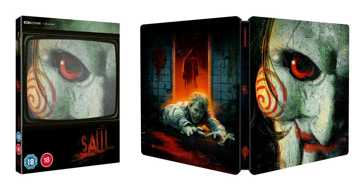 PRE-ORDER: Saw Limited Edition Steelbook UK (4K Ultra HD + Blu-Ray/Region B) (Lionsgate)