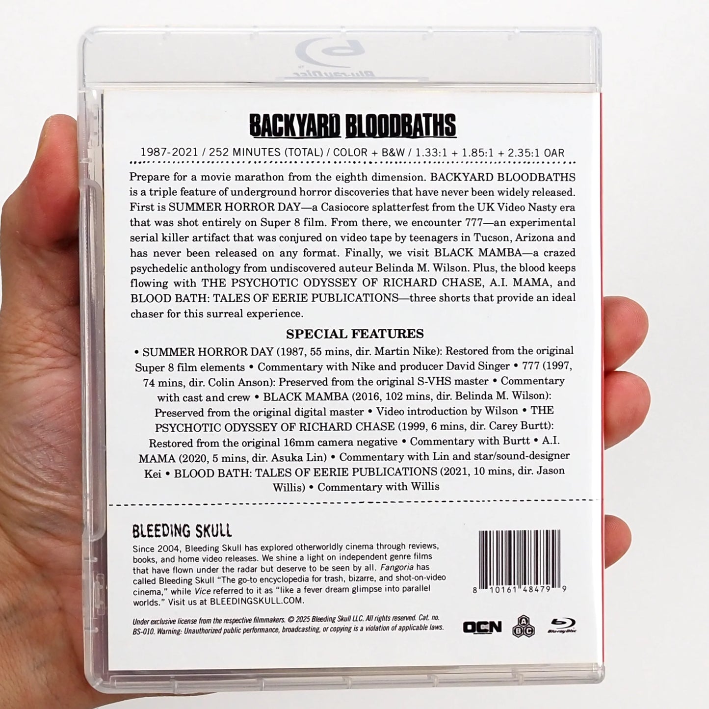 PRE-ORDER: Backyard Bloodbaths with Limited Edition Slipcover