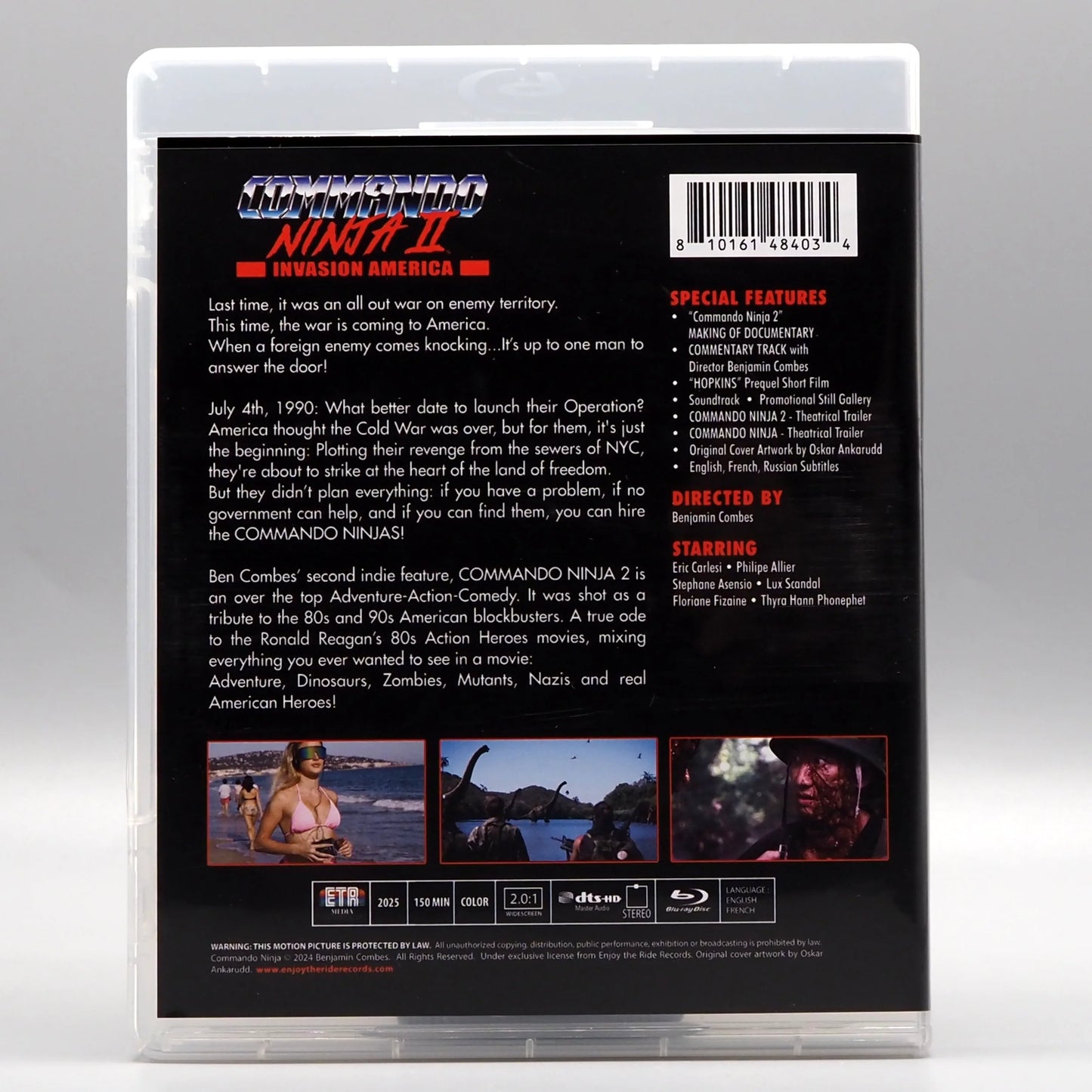 PRE-ORDER: Commando Ninja 2: Invasion America with Limited Edition Slipcover Blu-Ray