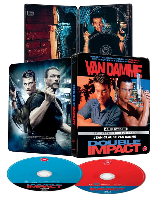 PRE-ORDER: Double Impact Limited Edition Steelbook 4K Ultra HD + Blu-Ray/Region B (88 Films)