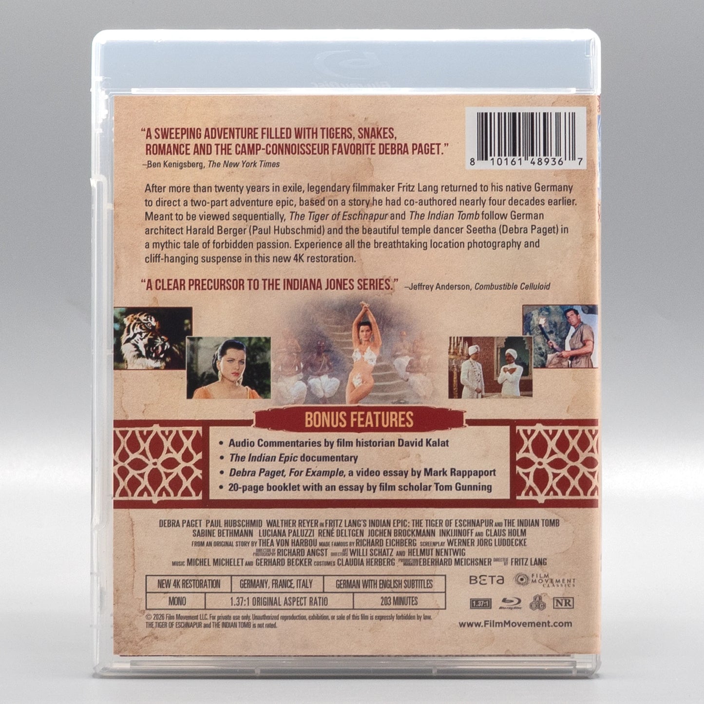 Fritz Lang's Indian Epic: The Tiger of Eschnapur and The Indian Tomb with Limited Edition Slipcover (Blu-ray)