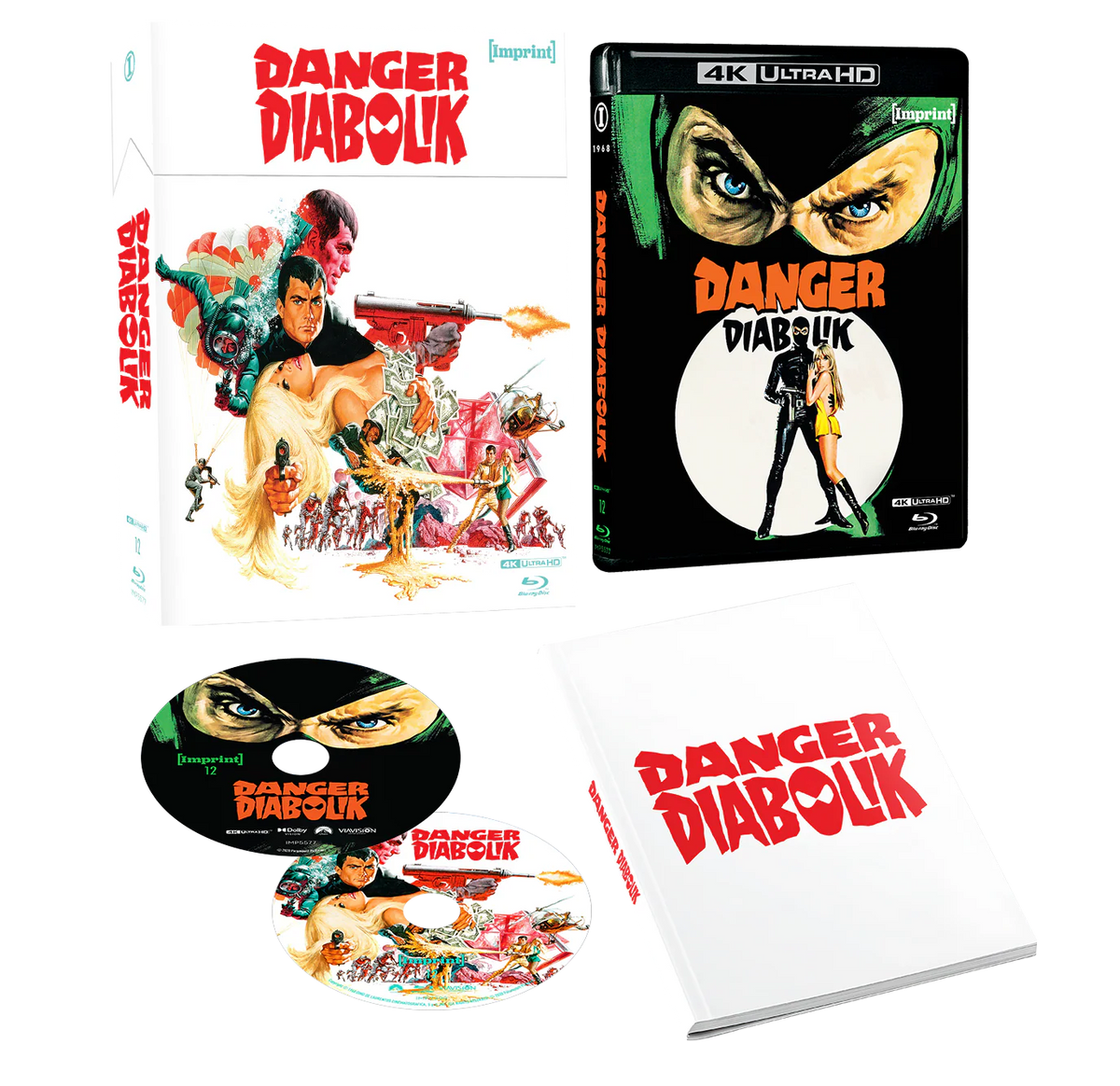 Danger: Diabolik (1968) - Limited Edition 4K UHD + Blu-Ray Hardbox + Hardcover Booklet - Imprint Collection #12