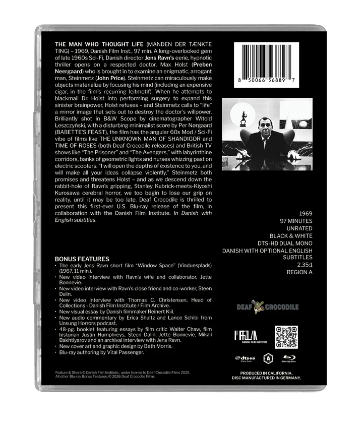 PRE-ORDER: The Man Who Thought Life Limited Slipcover Edition Blu-Ray (Deaf Crocodile)