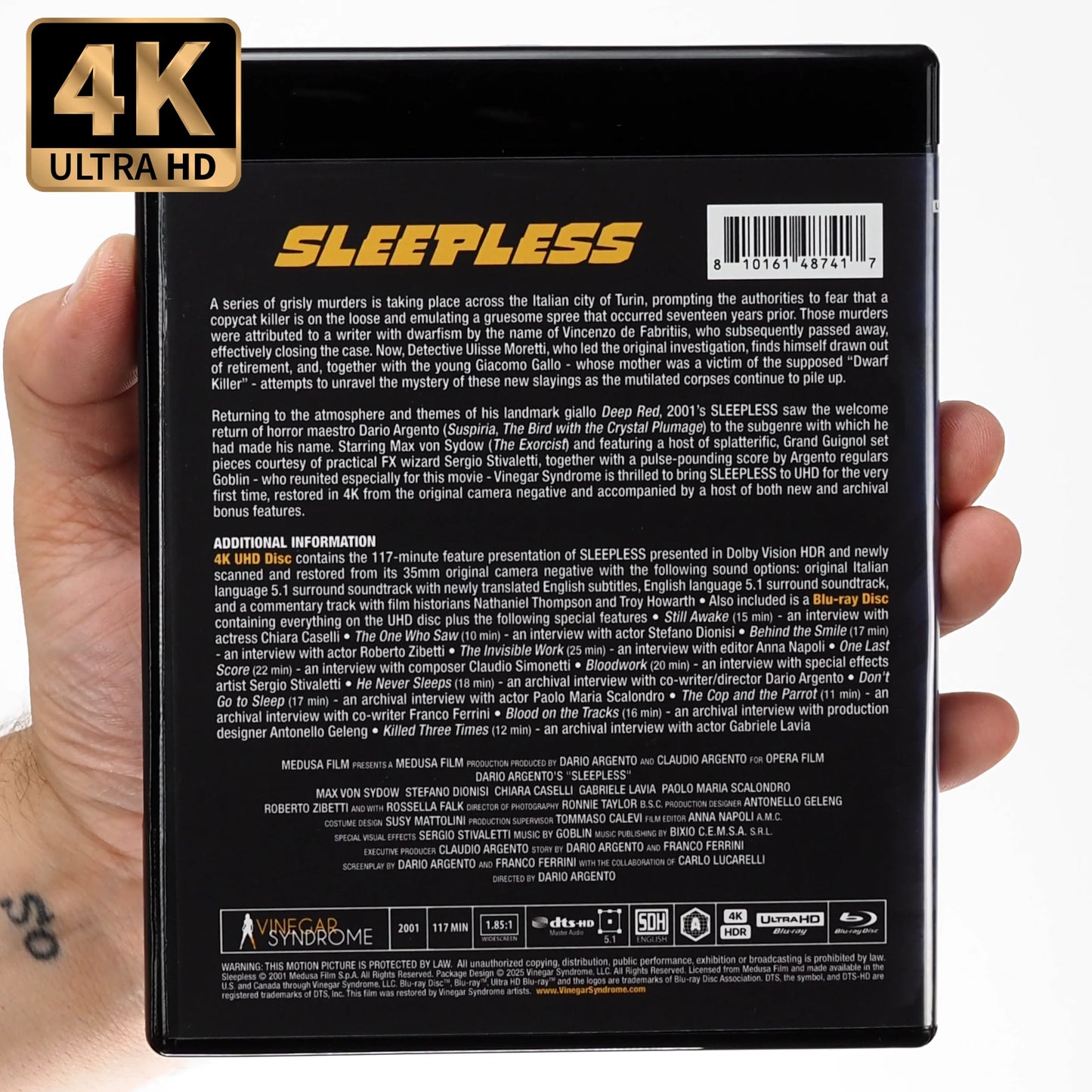 PRE-ORDER: Sleepless 4K UHD + Blu-Ray with Limited Edition Slipcover