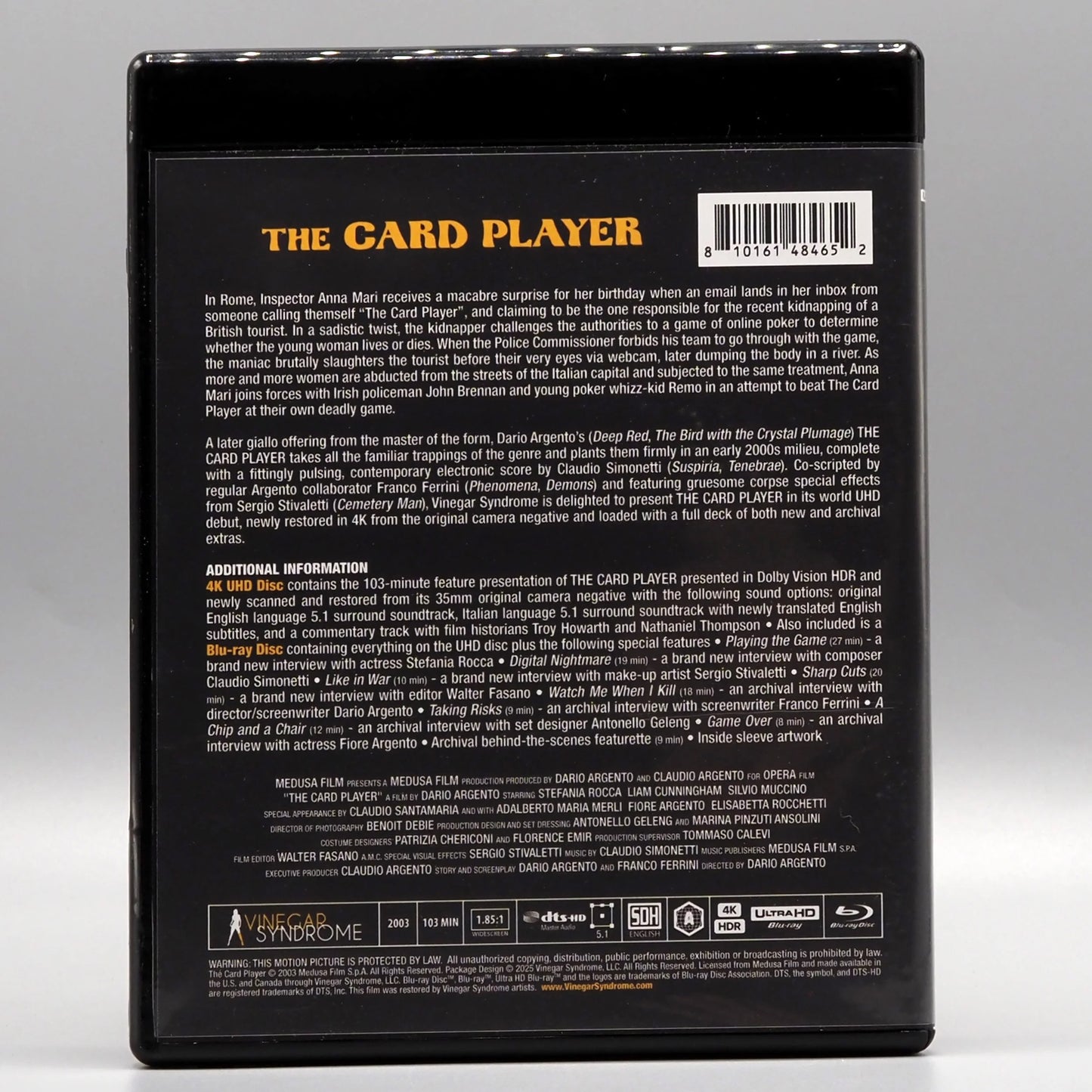 The Card Player 4K UHD + Blu-Ray - Limited Edition Slipcover