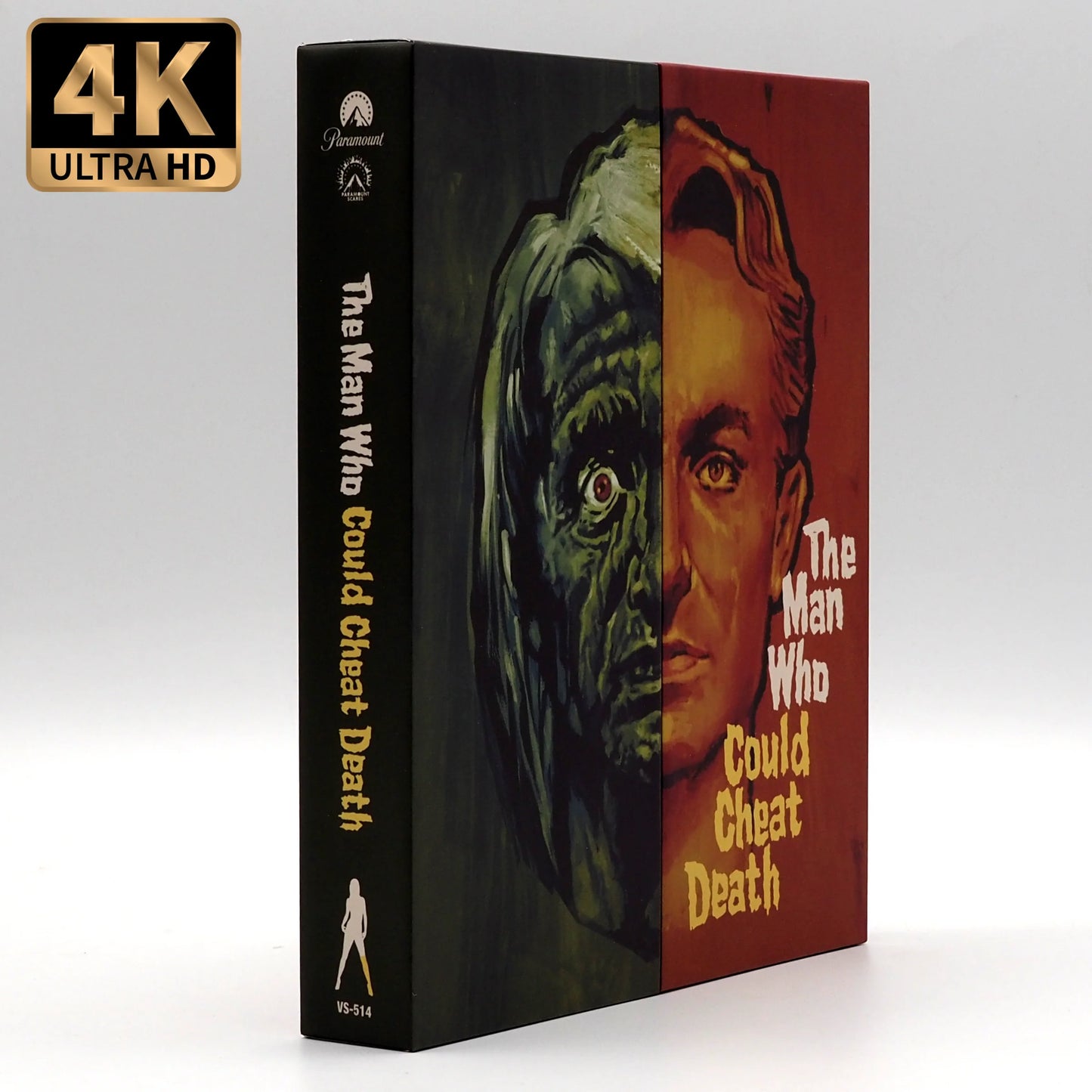 PRE-ORDER: The Man Who Could Cheat Death 4K UHD + Blu-Ray with Limited Edition Deluxe Box