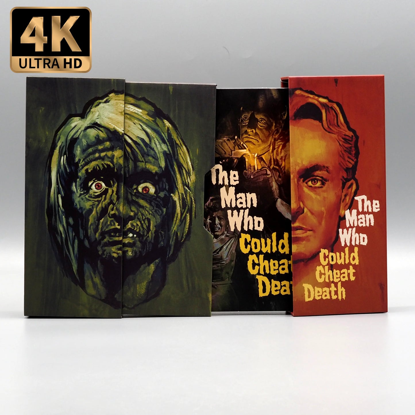 PRE-ORDER: The Man Who Could Cheat Death 4K UHD + Blu-Ray with Limited Edition Deluxe Box