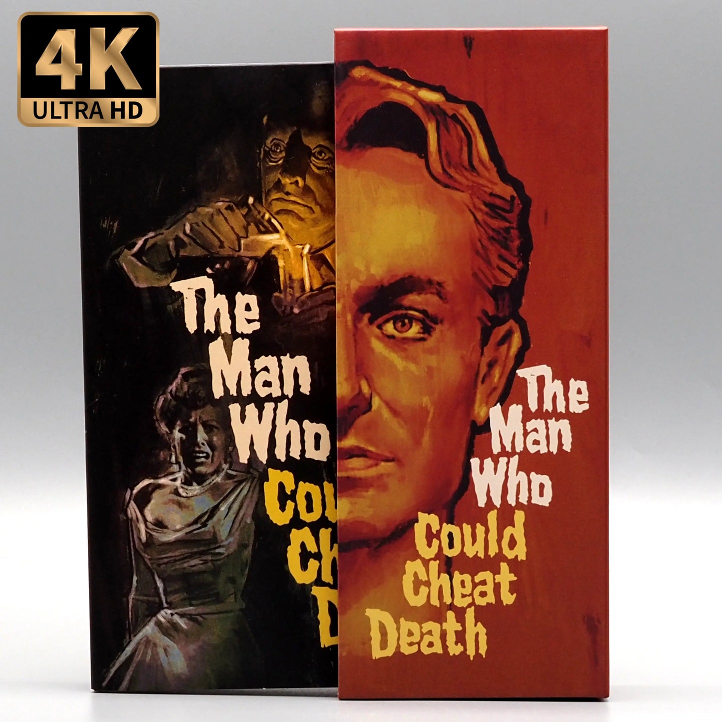 PRE-ORDER: The Man Who Could Cheat Death 4K UHD + Blu-Ray with Limited Edition Deluxe Box
