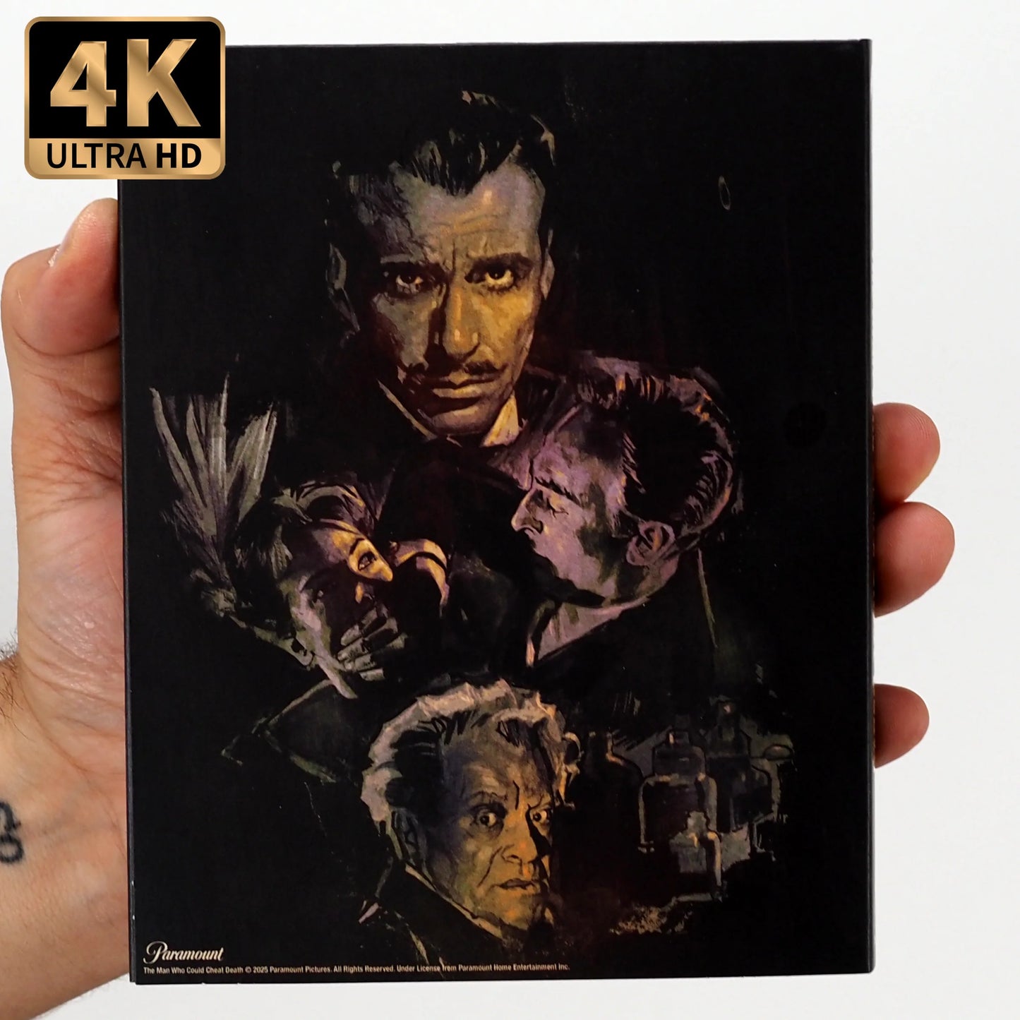 PRE-ORDER: The Man Who Could Cheat Death 4K UHD + Blu-Ray with Limited Edition Deluxe Box