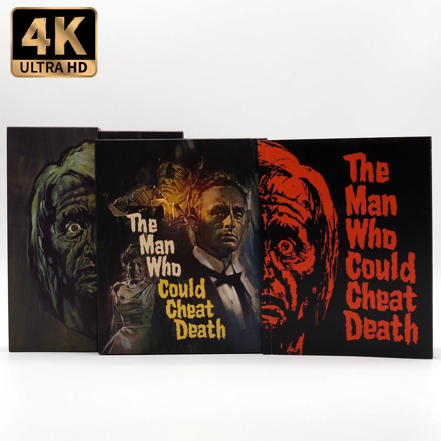 PRE-ORDER: The Man Who Could Cheat Death 4K UHD + Blu-Ray with Limited Edition Deluxe Box