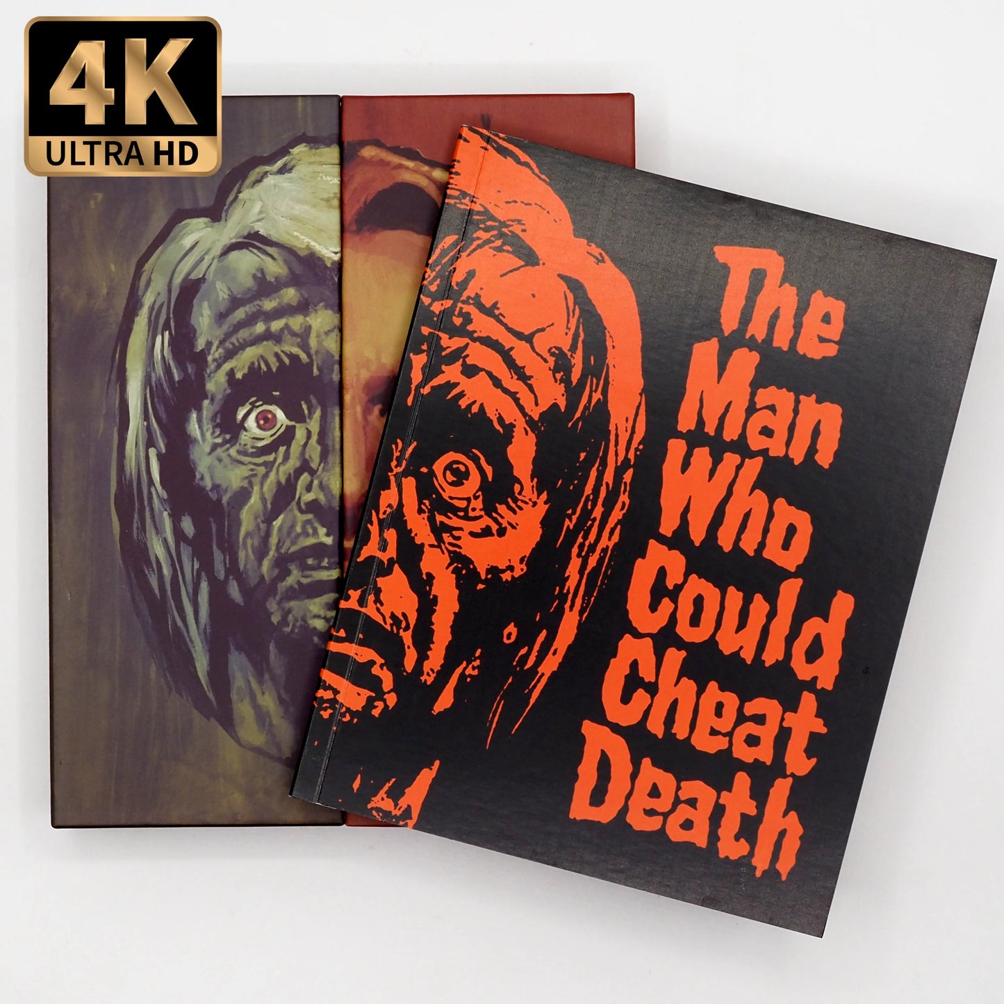 PRE-ORDER: The Man Who Could Cheat Death 4K UHD + Blu-Ray with Limited Edition Deluxe Box