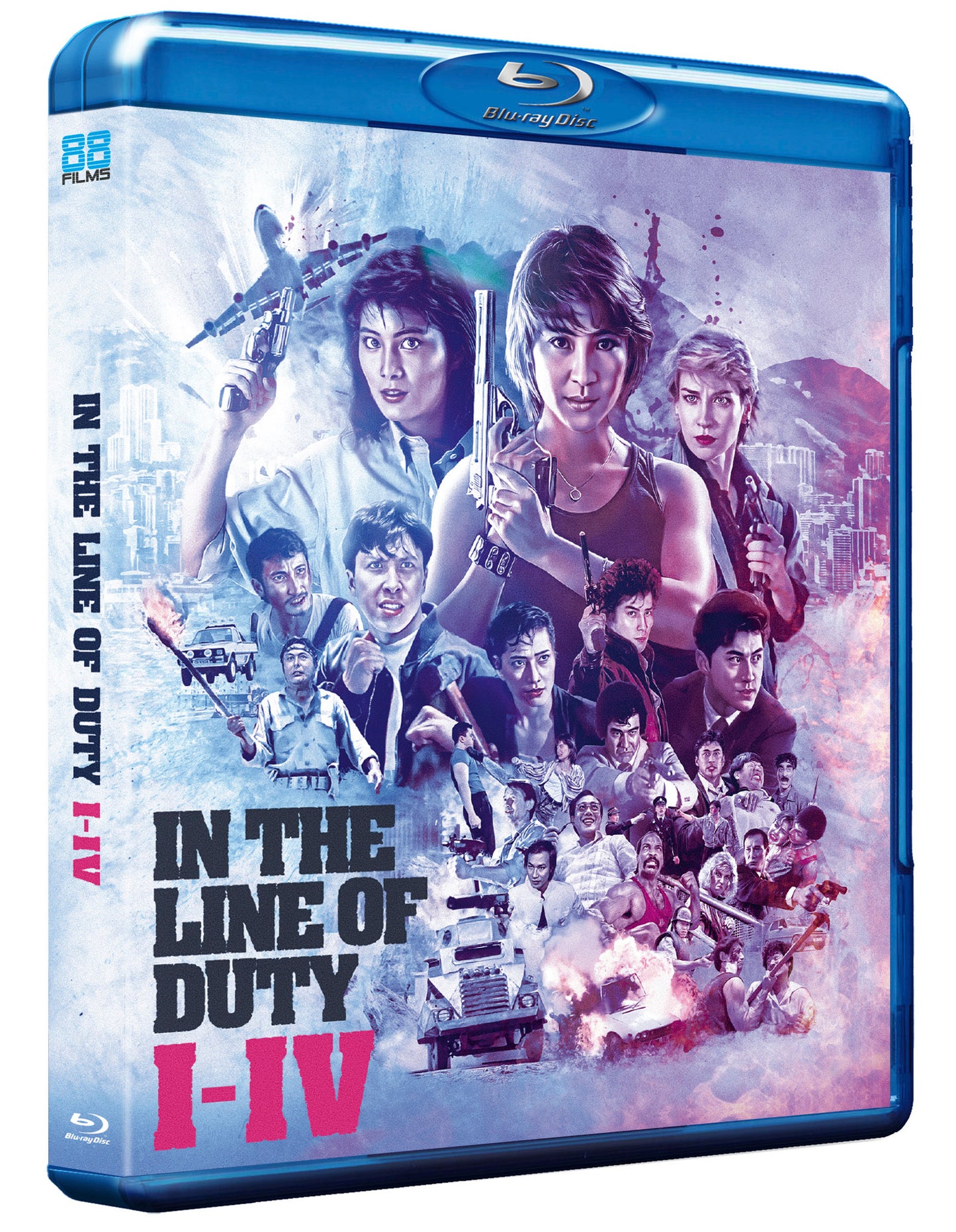 In The Line Of Duty I-IV (Standard) Blu-Ray (88 Films 4 Disc Set)