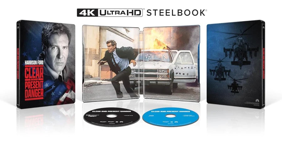 Clear and Present Danger Streelbook 4K UHD + Blu-Ray