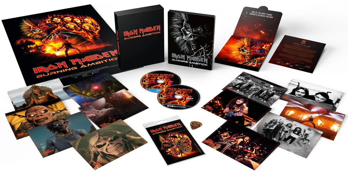 PRE-ORDER: Iron Maiden - Burning Ambition Limited Edition Steelbook (UK) 4K Ultra HD + Blu-Ray/Region B