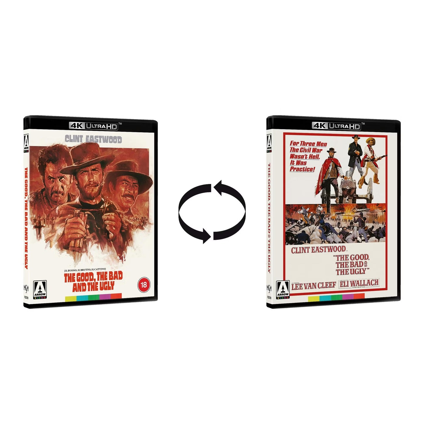 The Dollars Trilogy Limited Edition 4K UHD (Region Free/Region B) - A Fistful Of Dollars / For A Few Dollars More / The Good The Bad And The Ugly
