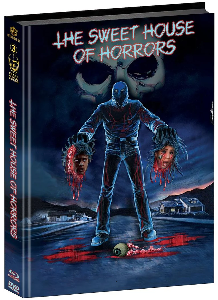 Sweet House of Horrors – Padded Mediabook Cover C (Crazy Gold Edition with Gold Foil Finish) (Blu-ray + DVD) (Region B) (Import/Retro Gold 63)