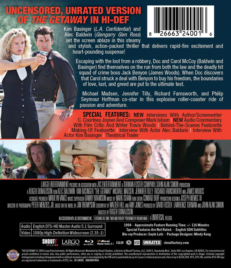 PRE-ORDER: The Getaway Blu-Ray