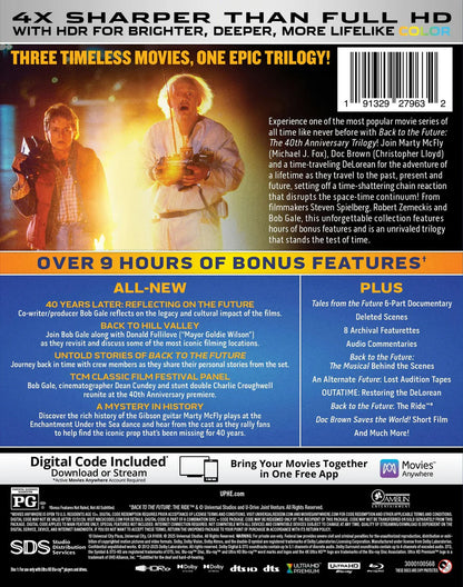 Back to the Future Trilogy - 40th Anniversary Edition (4K Ultra HD + Blu-ray + Digital)