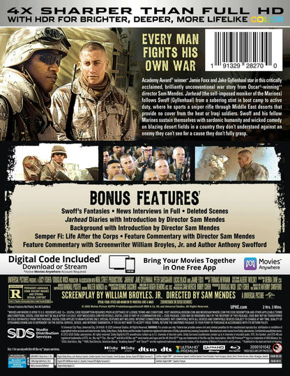 Jarhead 20th Anniversary Limited Edition Steelbook 4K Ultra HD + Blu-Ray + Digital Code