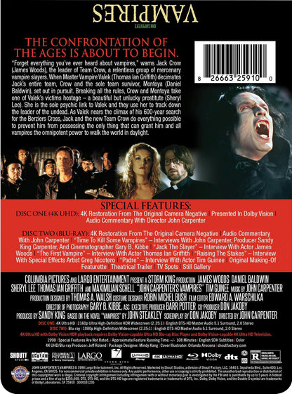 PRE-ORDER: Vampires - Limited Edition 4K UHD Steelbook