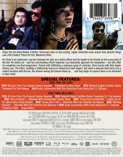 PRE-ORDER: City on Fire (Limited Edition 4K Ultra HD Steelbook + Blu-ray)