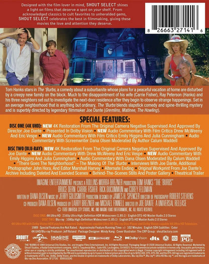 PRE-ORDER: The Burbs (Limited Edition 4K Ultra HD Steelbook + Blu-ray) (Shout! Factory)