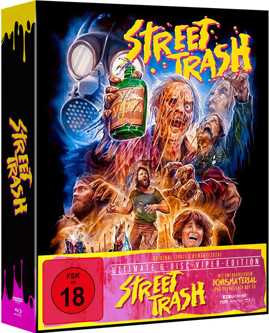 Street Trash (Collector's Edition, 2 4K-UHDs, 3 Blu-rays Region B) (Import/Plaion Pictures)