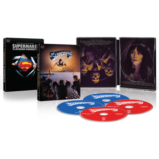Superman II (Theatrical & Donner Cut) Limited Edition Steelbook (UK)  4K UHD + Blu-Ray (REGION FREE)
