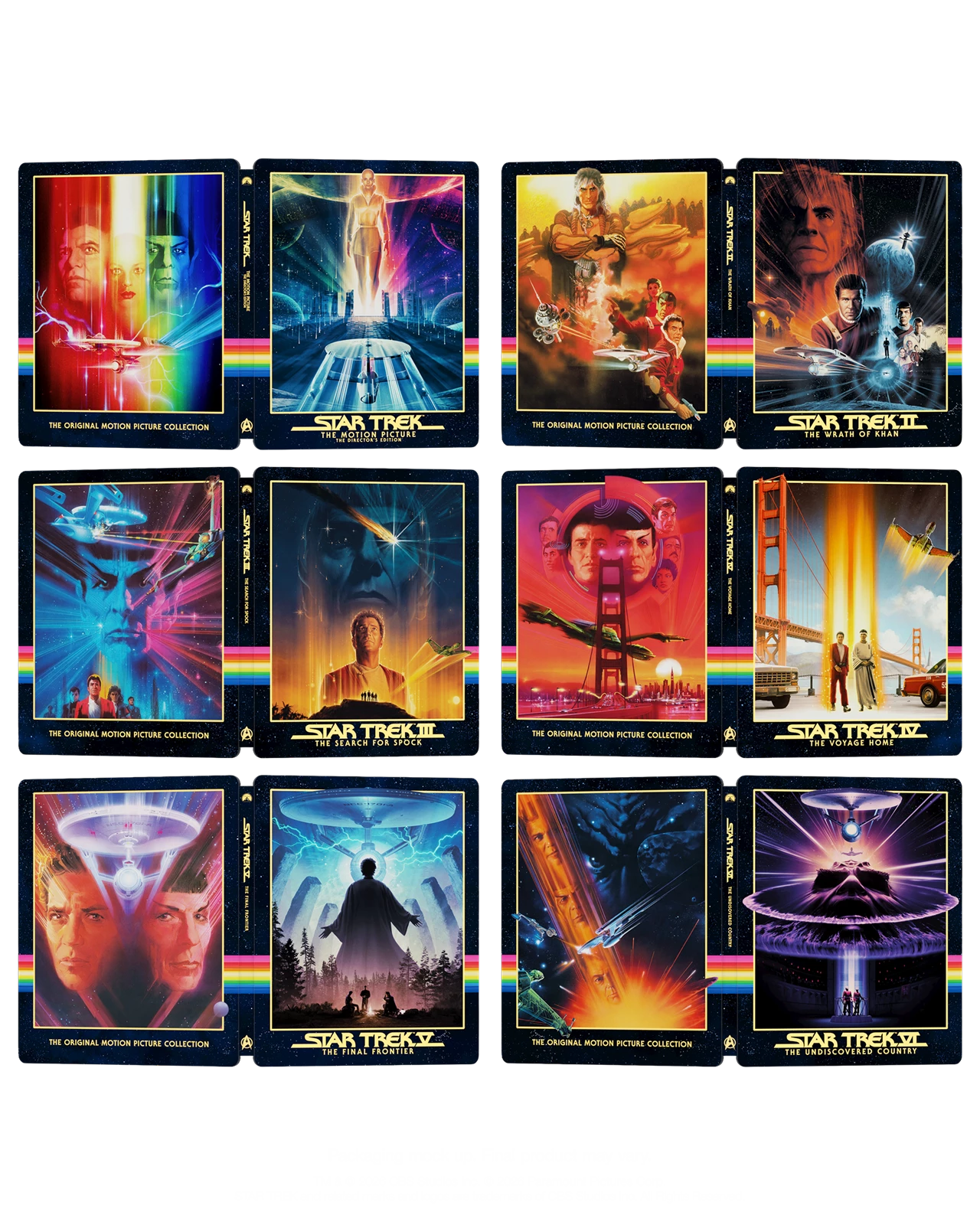 PRE-ORDER: Star Trek - The Original Motion Picture Collection Library Case (1-6) (UK) 4K Ultra HD + Blu-Ray (Region Free)