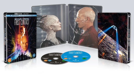 Star Trek VIII - First Contact Limited Edition Steelbook (UK) 4K Ultra HD + Blu-Ray (Region Free)