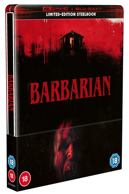 PRE-ORDER: Barbarian Limited Edition Steelbook (UK) 4K UHD + Blu-Ray (Region B)
