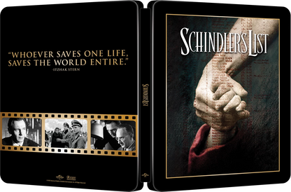 Schindlers List Theatrical Poster Limited Edition Steelbook (UK) 4K Ultra HD + Blu-Ray (Region Free)