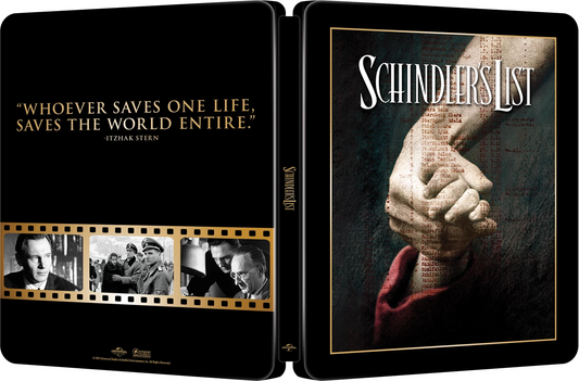 PRE-ORDER: Schindlers List Theatrical Poster Limited Edition Steelbook (UK) 4K Ultra HD + Blu-Ray (Region Free)