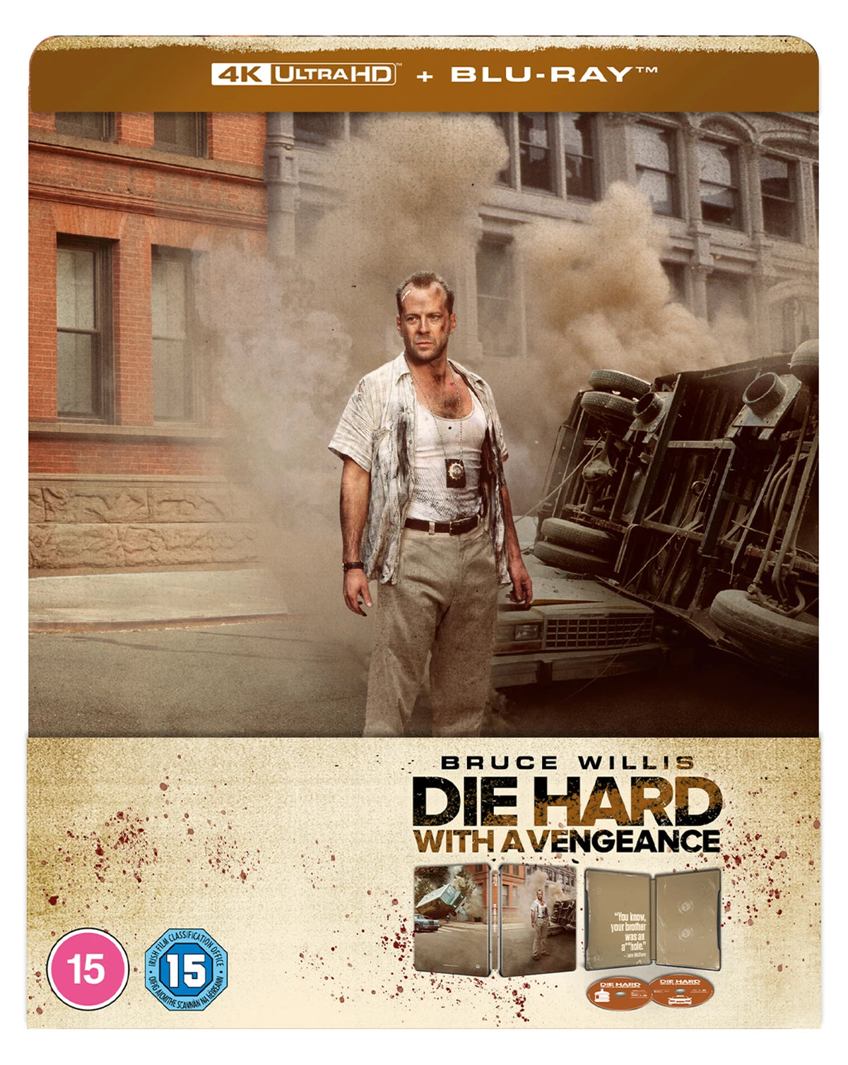 PRE-ORDER: Die Hard 3 - Die Hard With A Vengeance Limited Edition Steelbook (UK) 4K Ultra HD + Blu-Ray/Region Free