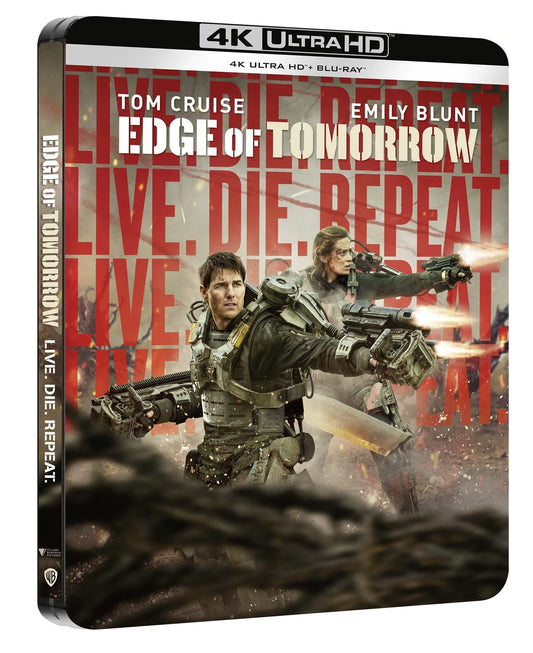 Live Die Repeat - Edge Of Tomorrow Limited Edition Steelbook (UK) 4K Ultra HD + Blu-Ray (Region Free)