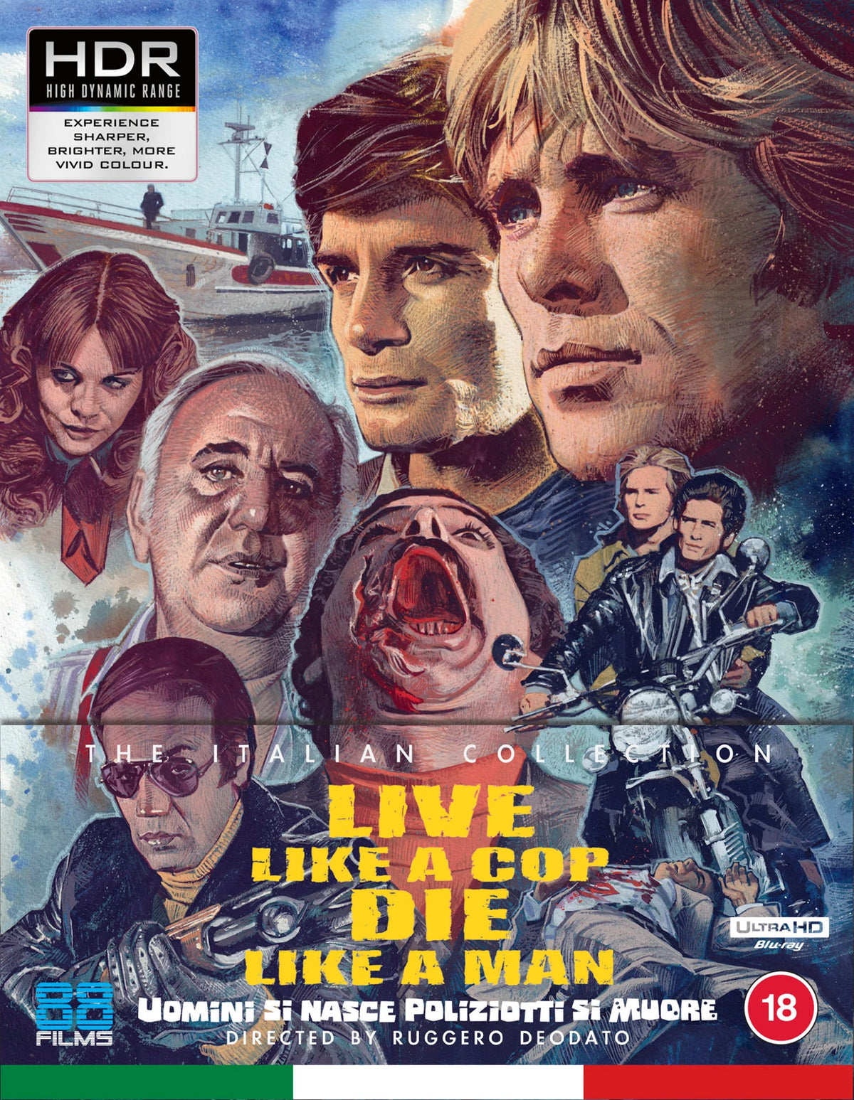PRE-ORDER: Live Like a Cop Die Like A Man 4K Ultra HD + Blu-Ray/Region B (88 Films)