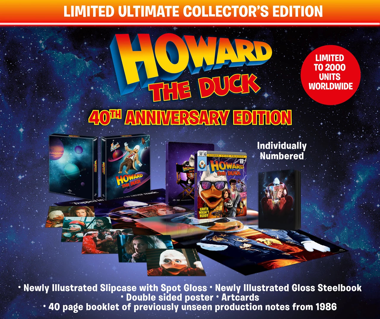 PRE-ORDER: Howard the Duck (1986) UK Ultimate Collector's Edition Steelbook 4K UHD + Blu-ray/Region B