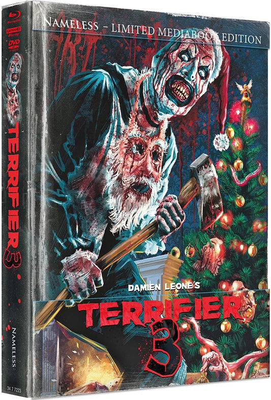 Terrifier 3 (2024) Limited Edition Padded Mediabook (LE 1000) – 4K UHD + Blu-ray (Region B) (Nameless Media/Import)