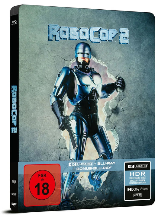 RoboCop 2 Limited Edition Steelbook 4K UHD + Blu-Ray  (Import/Capelight Pictures)